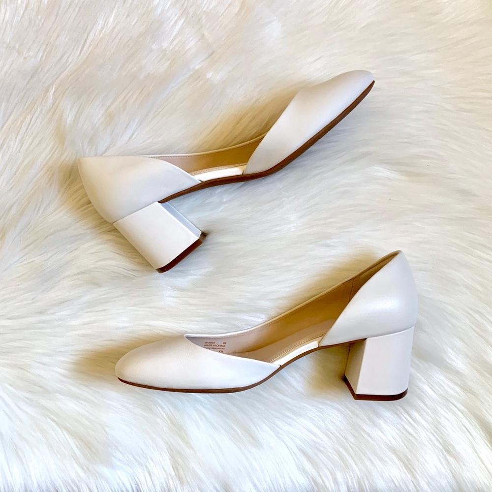 Cole Haan Daina Grand D’orsay Ivory Leather Pumps - Picture 4 of 8
